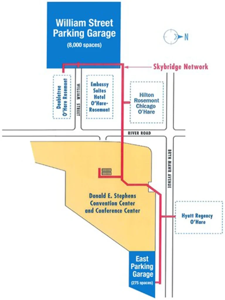 Public Parking and Skybridge Access